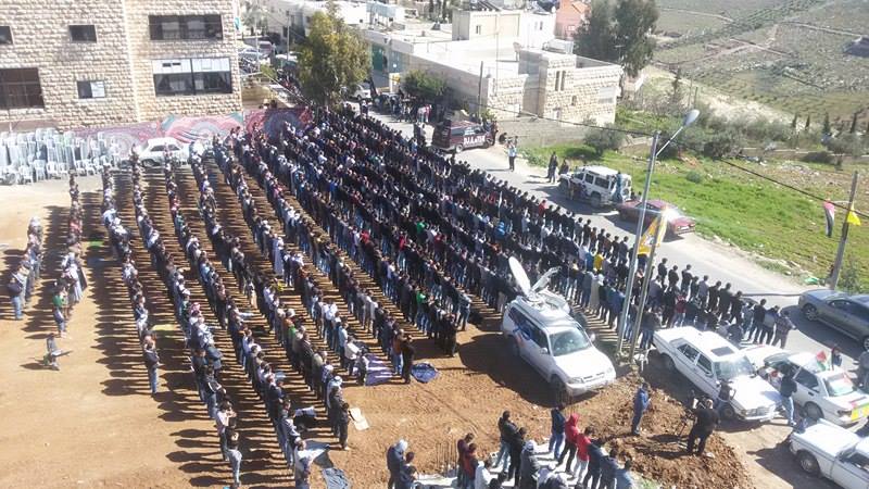جماهير بيت لحم تشيع جثمان الشهيد صافي