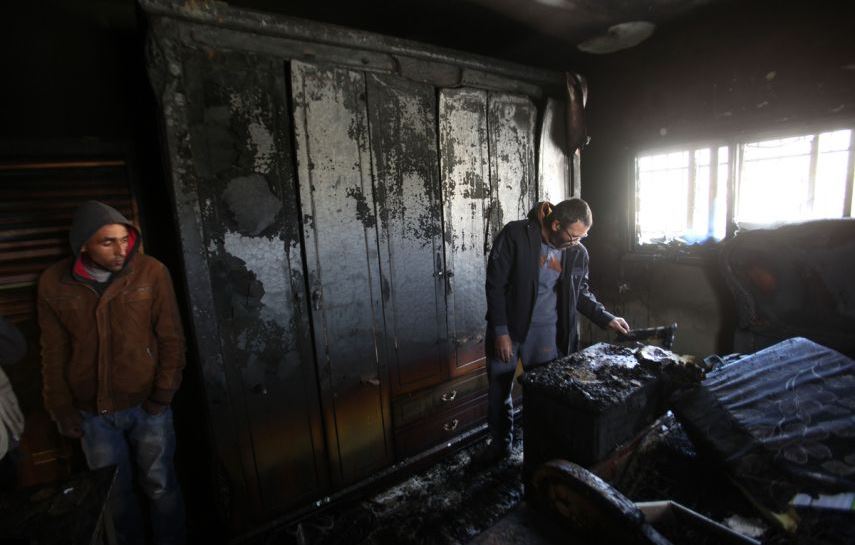 الدفاع المدني: حريق منزل دوابشة متعمد