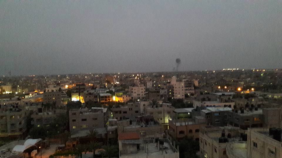قصف صهيوني على حدود  قطاع غزة بالطائرات والمدفعية