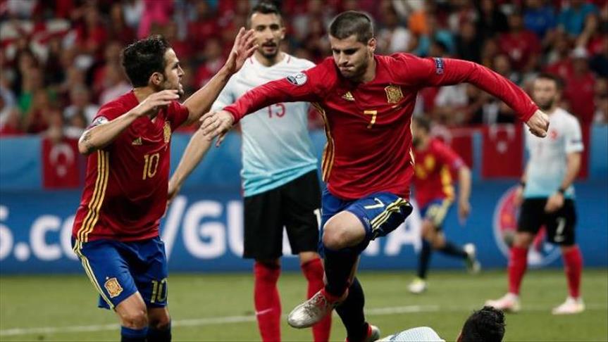 إسبانيا تجتاز تركيا بثلاثية وتتأهل لثمن نهائي يورو 2016