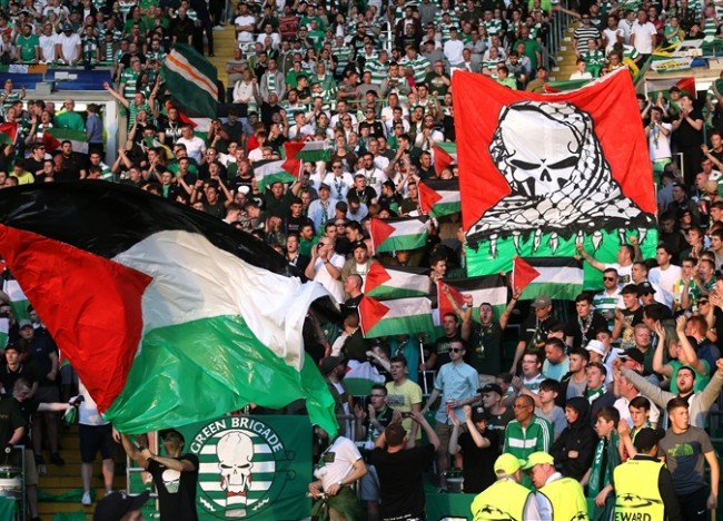 جماهير سلتيك ترد على العقوباب الأوروبية بحملة تبرعات للفلسطينيين