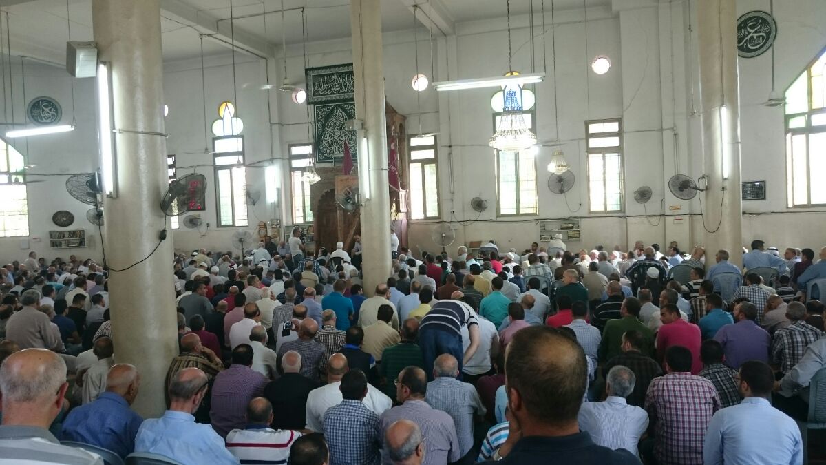 تشييع محمد سعيد ملحس شيخ التجويد في فلسطين