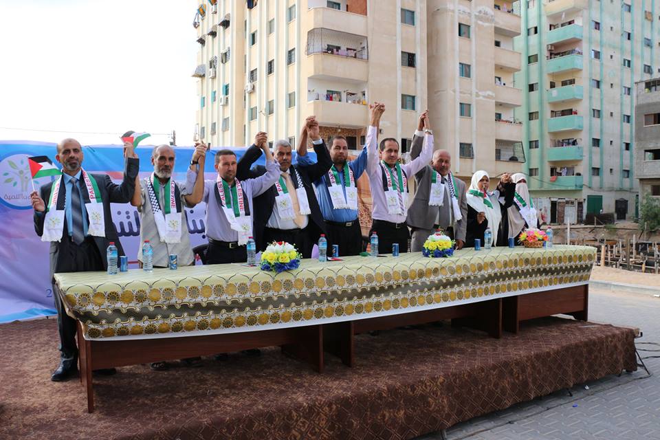 غزة: إشهار قائمة البناء والتنمية في الزهراء