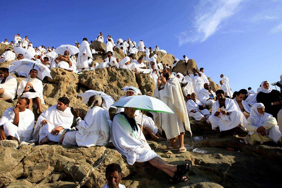 الحجيج بجبل عرفات لأداء ركن الحج الأعظم