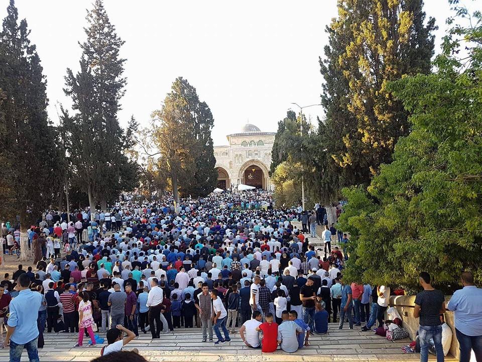 أجواء عيد الأضحى بالمسجد الأقصى المبارك