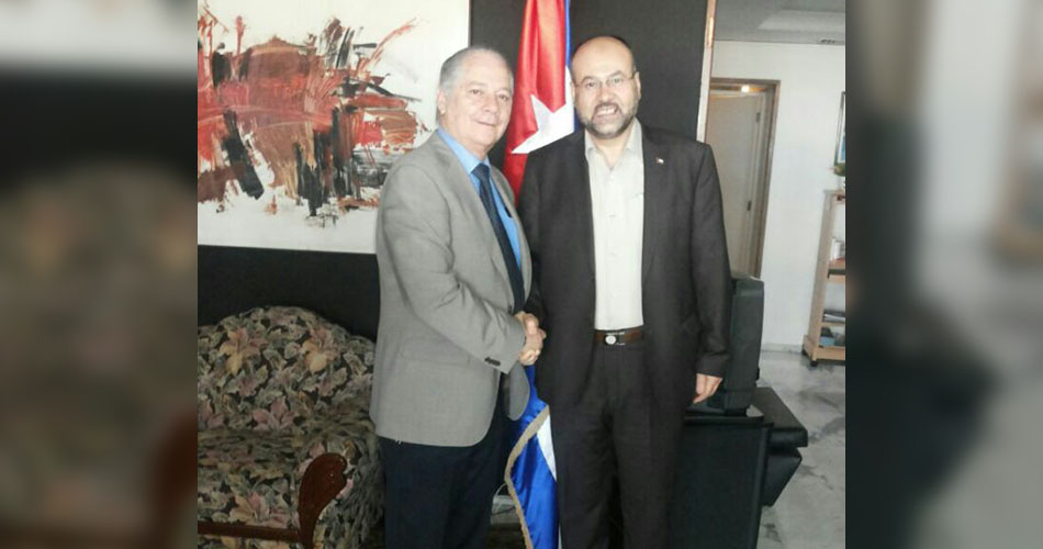 بركة يلتقي السفير الكوبي بلبنان