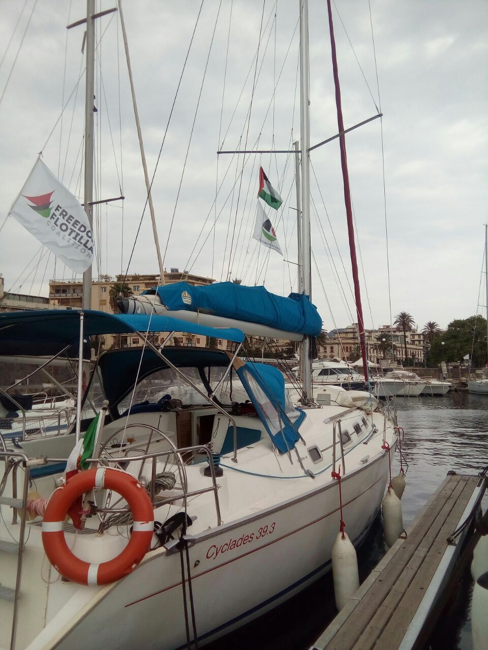 توقعات بوصول سفينة زيتونة لغزة الأربعاء وتخوف من اعتراضها