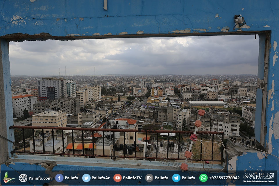 مشهد عام لمدينة غزة