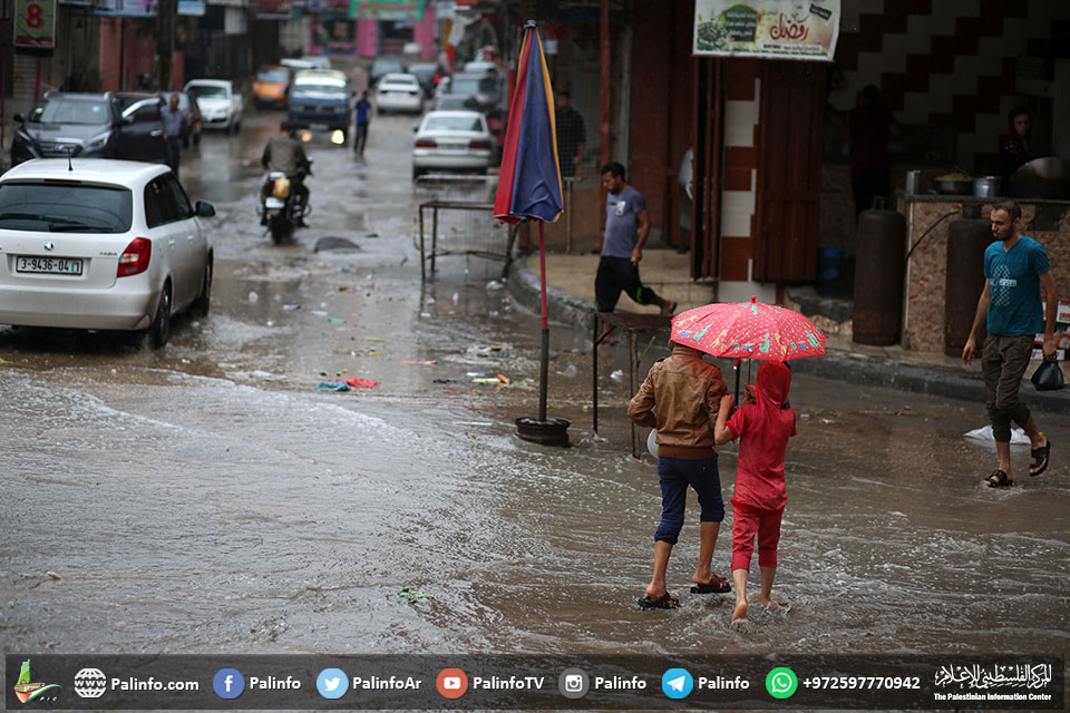 أمطار رعدية متوقعة نهارًا وتحذيرات من فيضانات بغزة