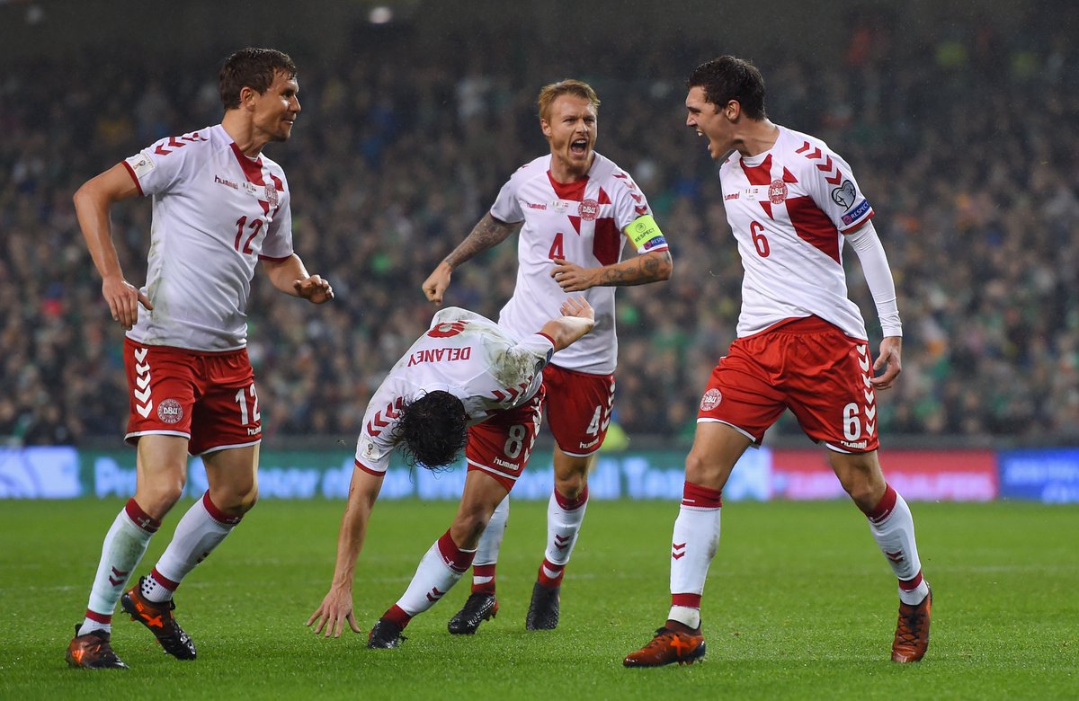 الدنمارك تسحق إيرلندا وتبلغ نهائيات كأس العالم