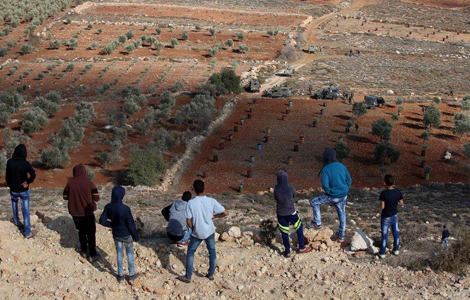 إصابات بهجوم للمستوطنين على عصيرة القبلية جنوب نابلس