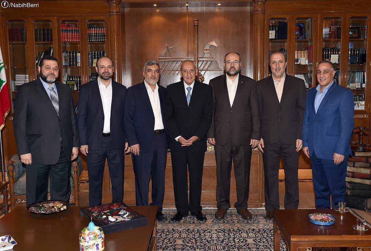 وفد من حماس يلتقي رئيس مجلس النواب اللبناني