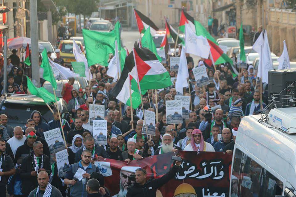مسيرة في يافا المحتلة  نصرة للقدس