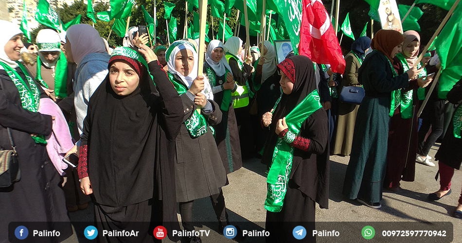 مهرجان انطلاقة حماس الـ30 في نابلس