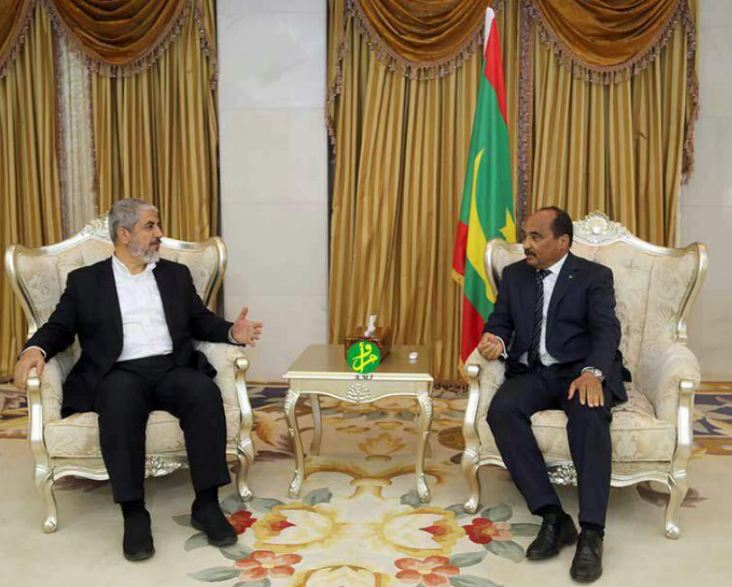 مشعل يلتقي الرئيس الموريتاني في نواكشوط