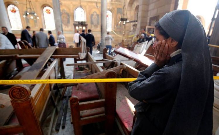 حماس تدين جريمة كنيسة مارمينا بحلوان في مصر