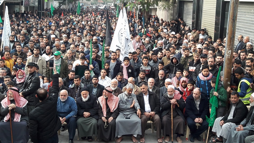 مسيرة لحماس بخانيونس نصرة للقدس وأهالي الأسرى