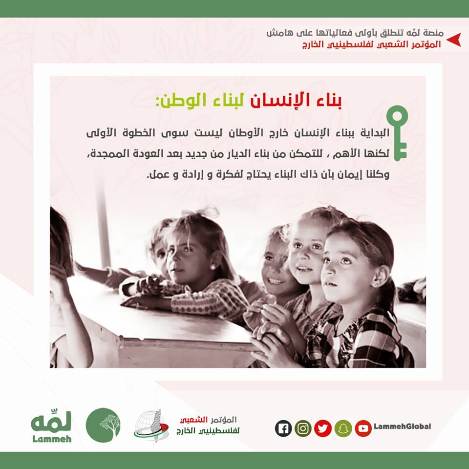 لمة.. المنصة العربية العالمية الأولى لدعم الشباب الفلسطيني