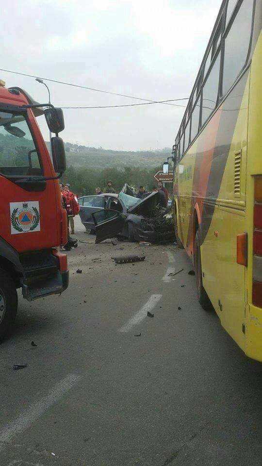 وفاة مواطنة وإصابة أخريين بحادث سير غرب نابلس