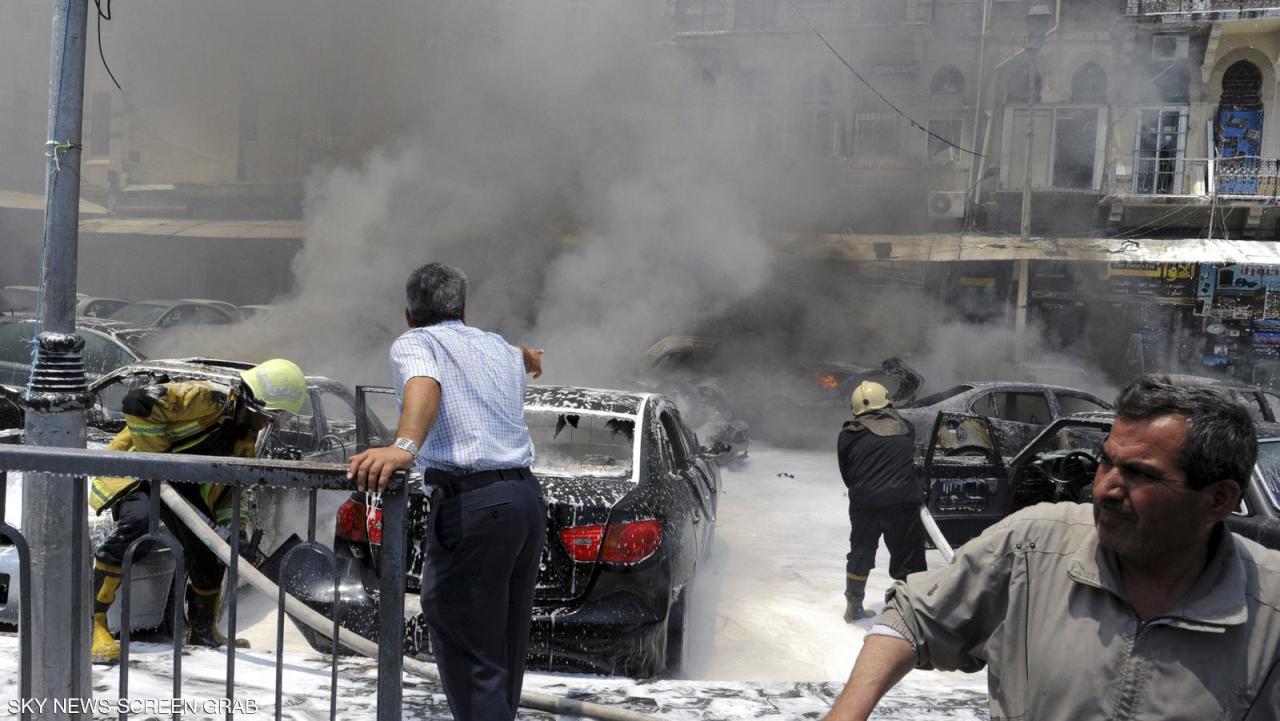 34 قتيلًا و80 جريحًا في تفجيرين منفصلين بدمشق
