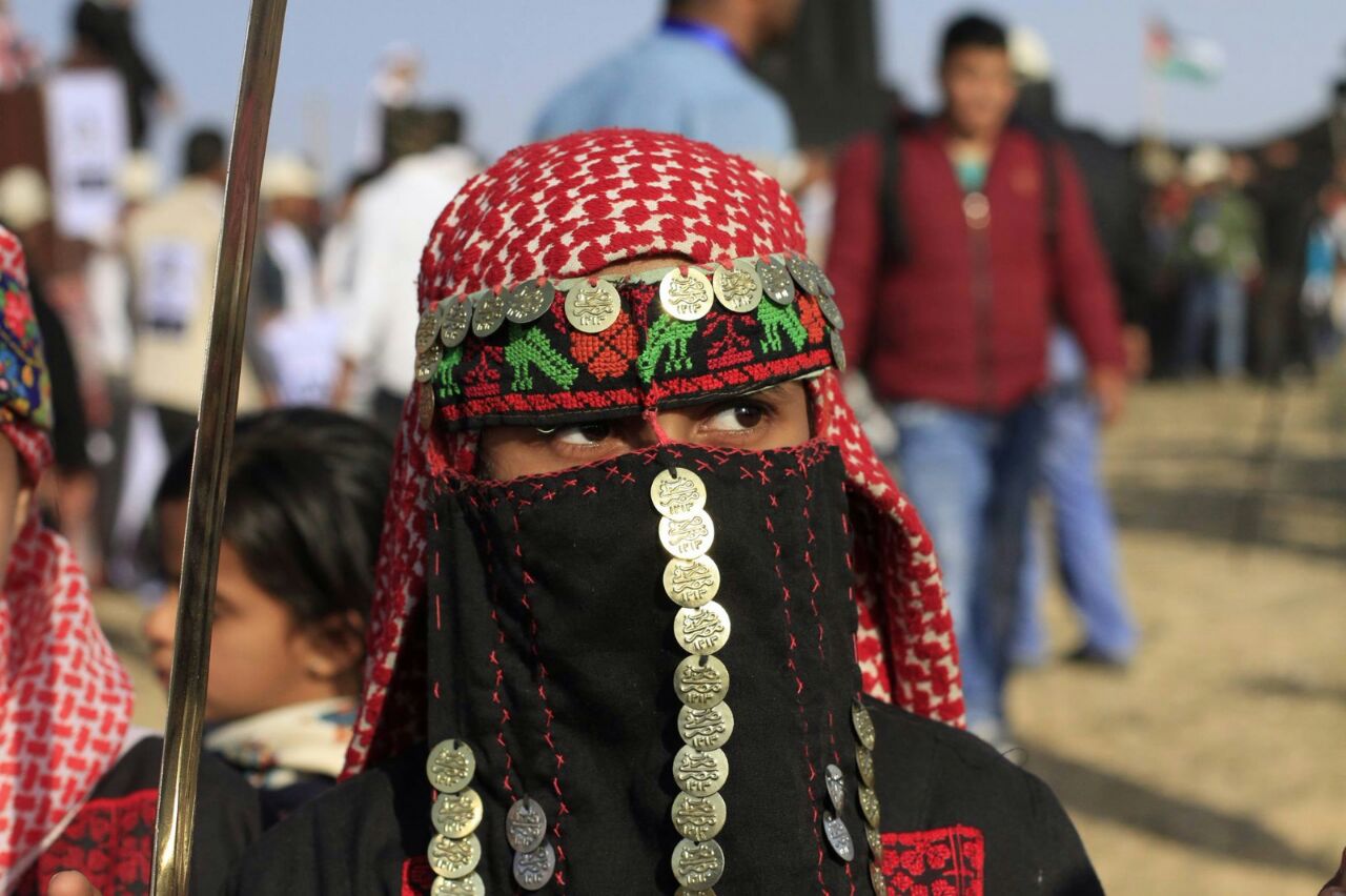 قبيلة الترابين تحيي ذكرى يوم الأرض شرق مخيم البريج وسط قطاع غزة