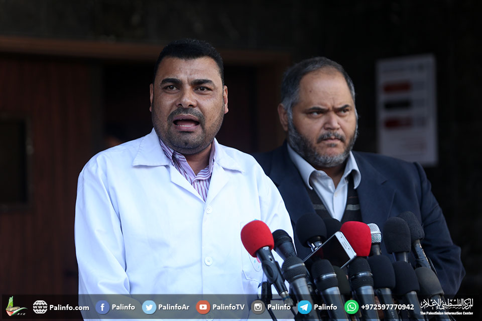 القدرة: نطالب العالم بضرورة دعم القطاع الصحي في غزة وفتح المعابر