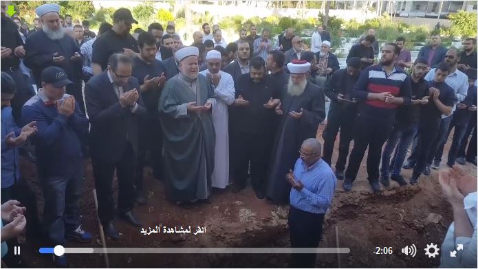 تشييع جثمان والد القيادي أسامة حمدان في لبنان