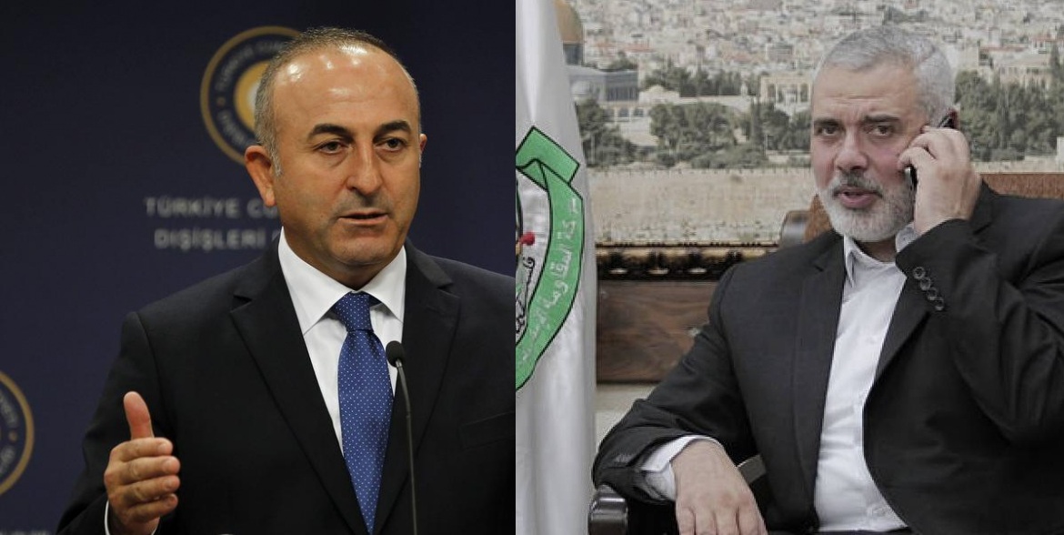 وزير الخارجية التركي يهنئ هنية بانتخابه رئيسًا لـحماس