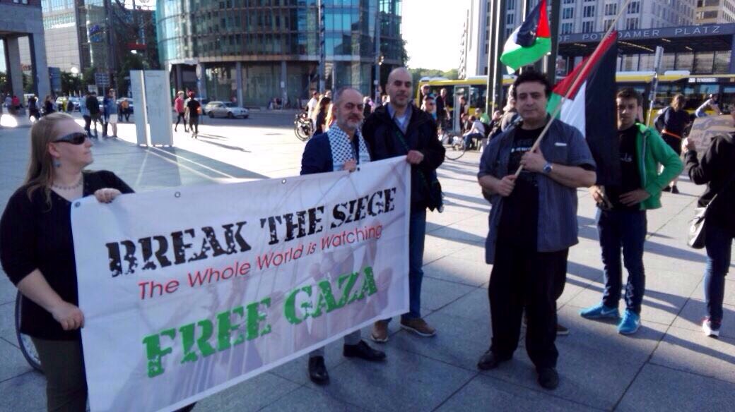 تظاهرة في بروكسل تطالب برفع حصار غزة ونصرة أسرى فلسطين
