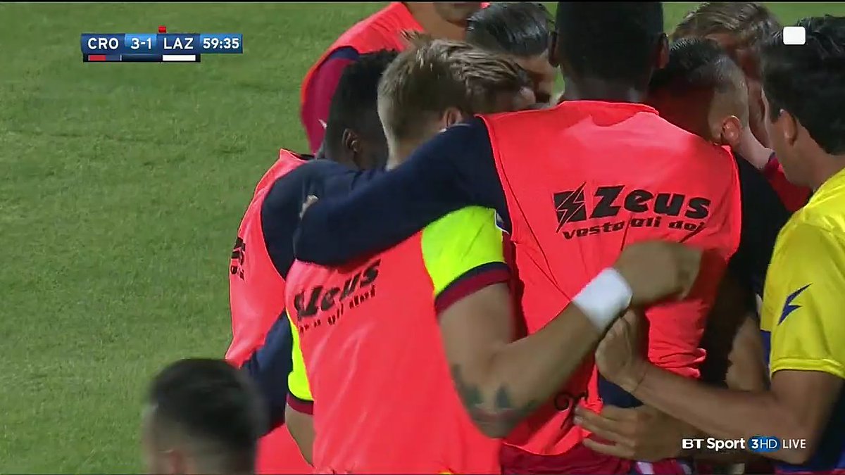 الدوري الإيطالي: كروتوني يضمن البقاء بفوزه على لاتسيو وهبوط إمبولي