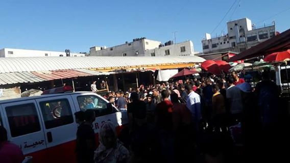 إصابات بحادث سير بسوق خضار جنين