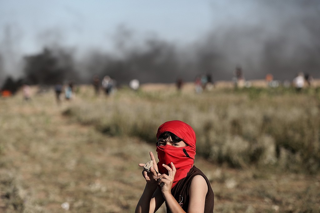 مواجهات مع الاحتلال شرق غزة