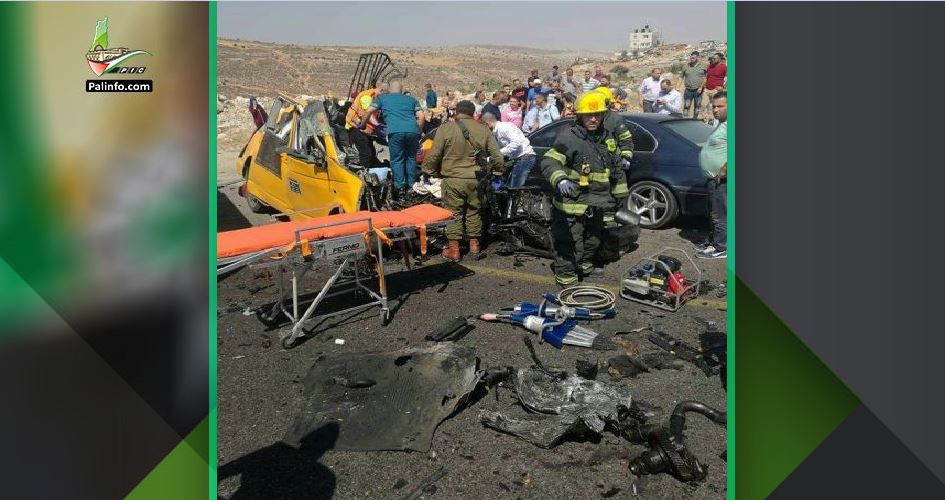6 قتلى في حادث سير مروع شرق رام الله