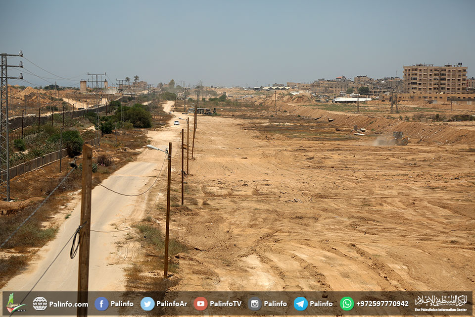 الداخلية بغزة تشرع بإنشاء منطقة عازلة على الحدود المصرية
