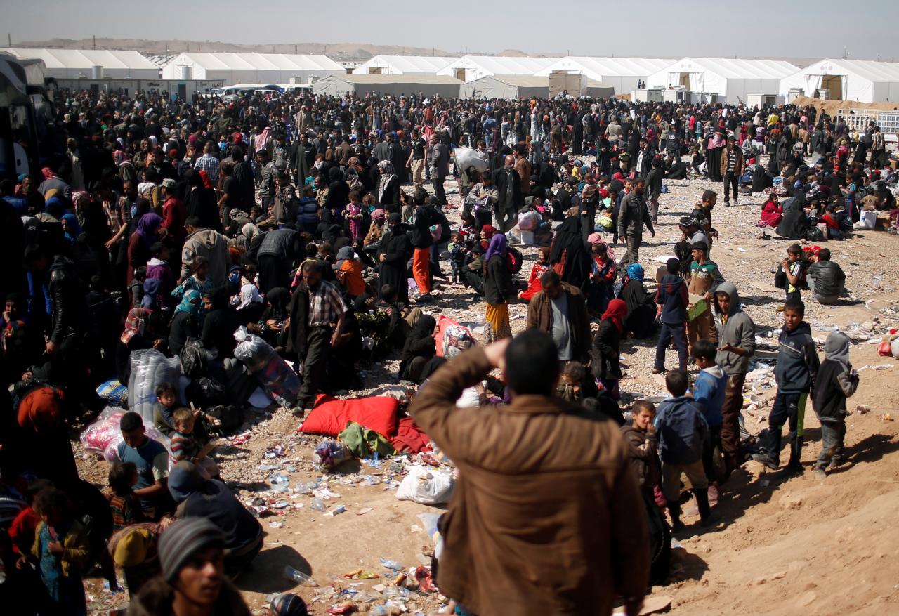 نحو مليون شخص نزحوا من الموصل منذ بدء المعارك