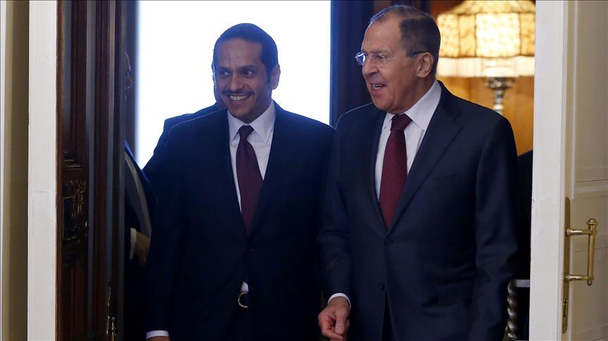 وزير خارجية قطر يلتقي نظيره الروسي في موسكو السبت