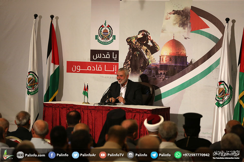 نص خطاب رئيس المكتب السياسي لحركة حماس إسماعيل هنية