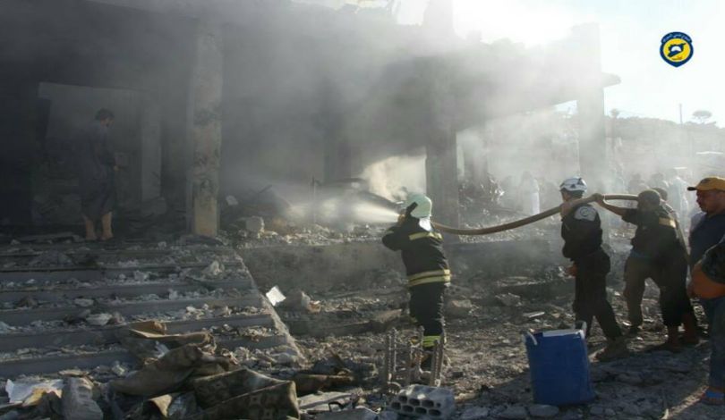 15 قتيلًا منهم 5 أطفال بقصف النظام السوري على إدلب