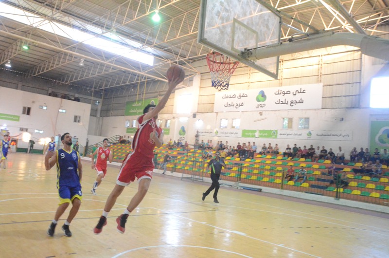 دوري كرة السلة: فوزان لخدمات المغازي وغزة الرياضي