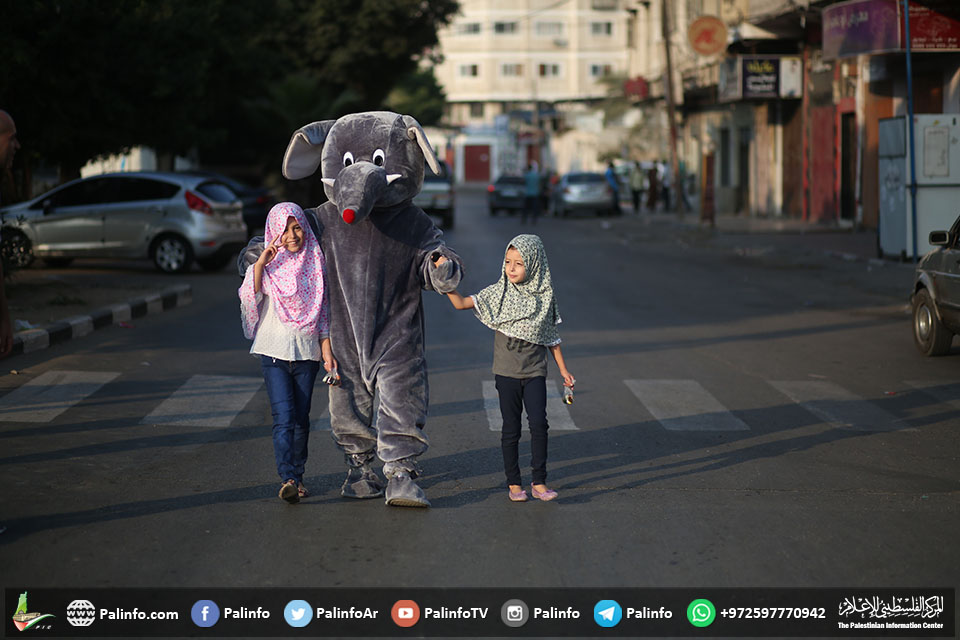 بالصور.. الفرحة ترتسم على وجه غزة في الأضحى