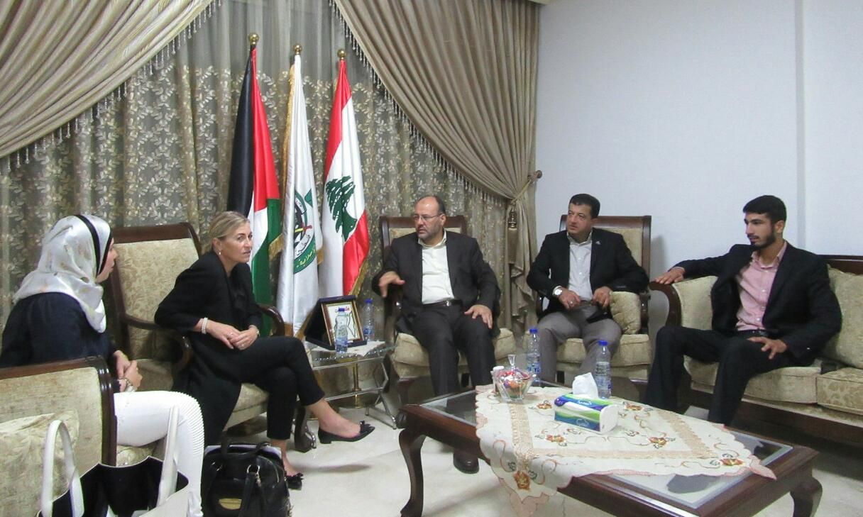ممثل حماس في لبنان يستقبل سفيرة النرويج في بيروت