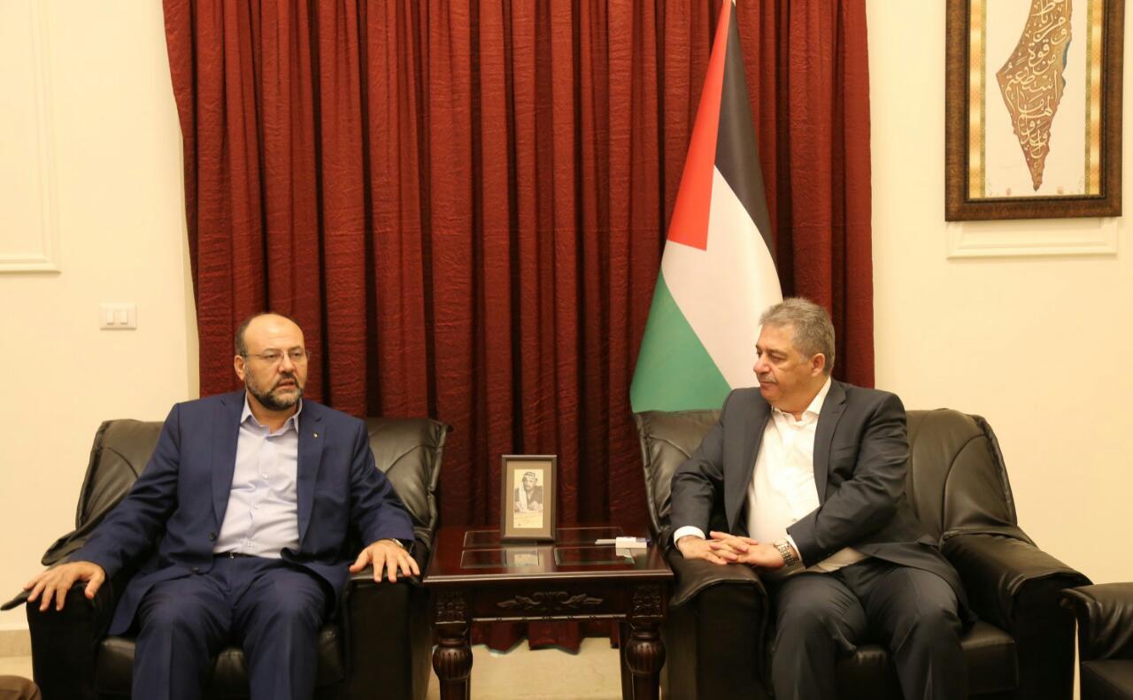 بركة يلتقي السفير الفلسطيني في بيروت