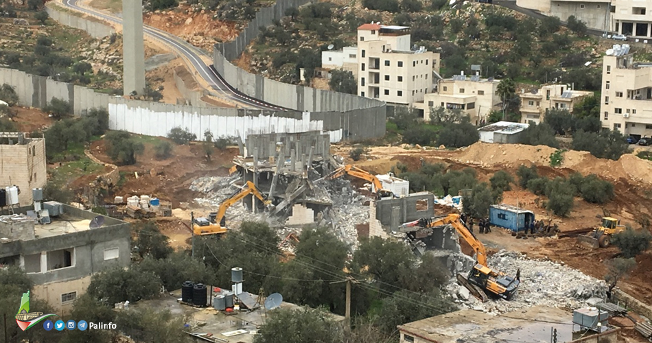 إسرائيل تهدم 4 منازل قيد الإنشاء في أم الفحم