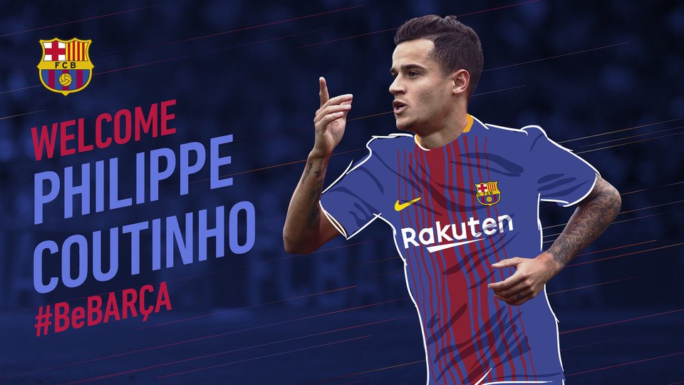 رسميًّا.. كوتينيو لاعبًا لبرشلونة