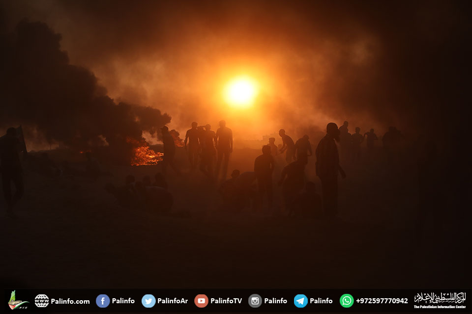 جمعة انتفاضة القدس شرق غزة