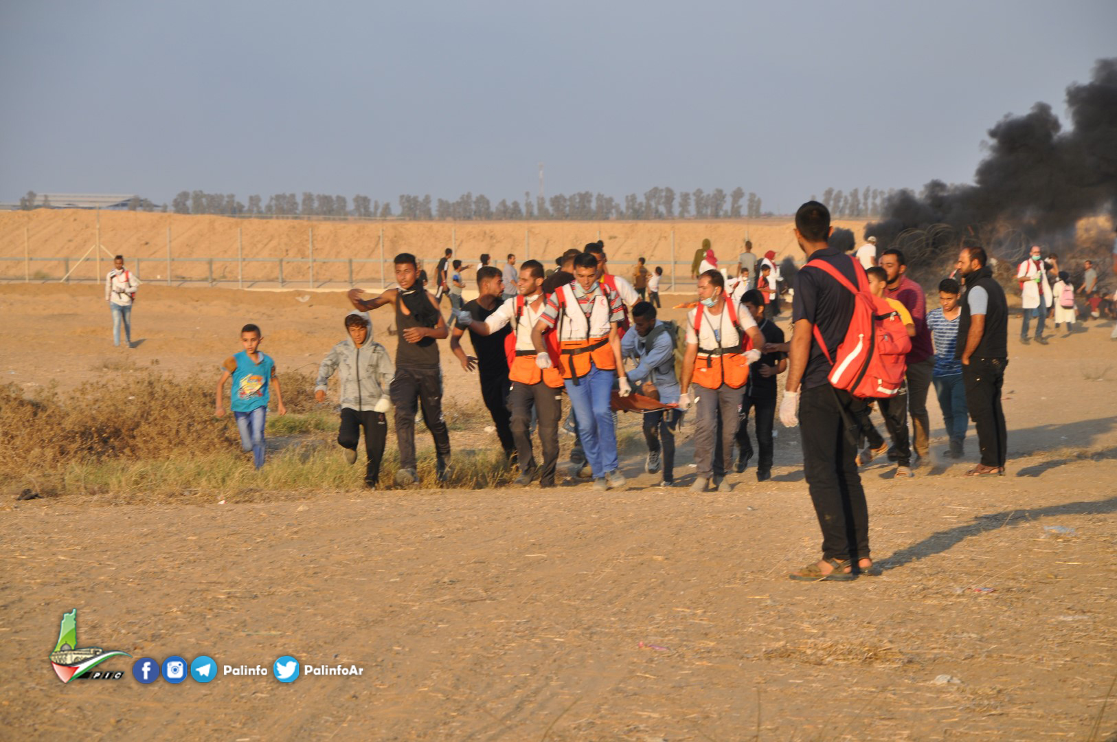 مشاهد من مسيرة العودة شرق خانيونس