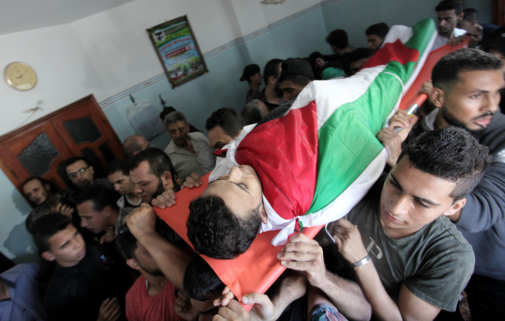 غزة تشيّع شهداء جمعة انتفاضة القدس
