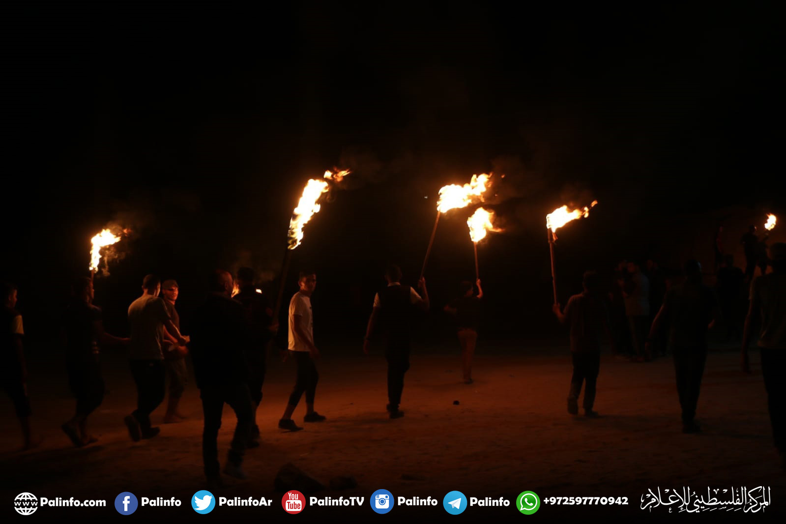 مشاهد من الإرباك الليلي شرق البريج