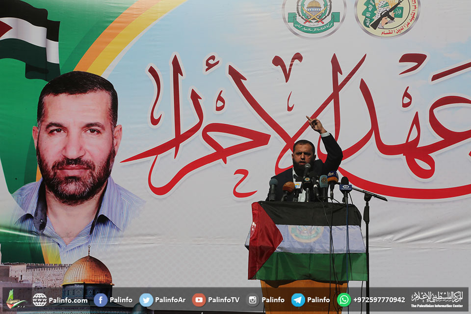 حماس تنظّم مهرجاناً بالذكرى السابعة لصفقة وفاء الأحرار