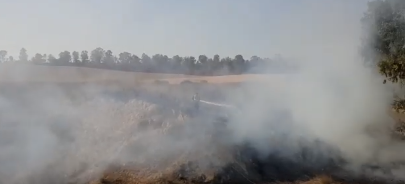 14 حريقا في غلاف غزة بفعل بالونات العودة